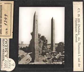 Vorschaubild Obelisken des Thutmosis I. und der Hatschepsut. Karnak (Serie C I, 25) Diasammlung